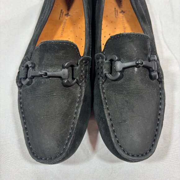 Mercanti Fiorentini 6 Black Driving Moccasin Horse Bit Loafer made in Brazil - Picture 5 of 8